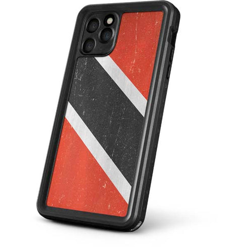 Trinidad and Tobagao Flag Distressed iPhone 11 Pro Waterproof Case